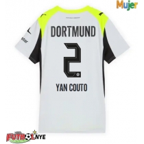 Camiseta Borussia Dortmund Yan Couto #2 Visitante Equipación para mujer 2025-26 manga corta